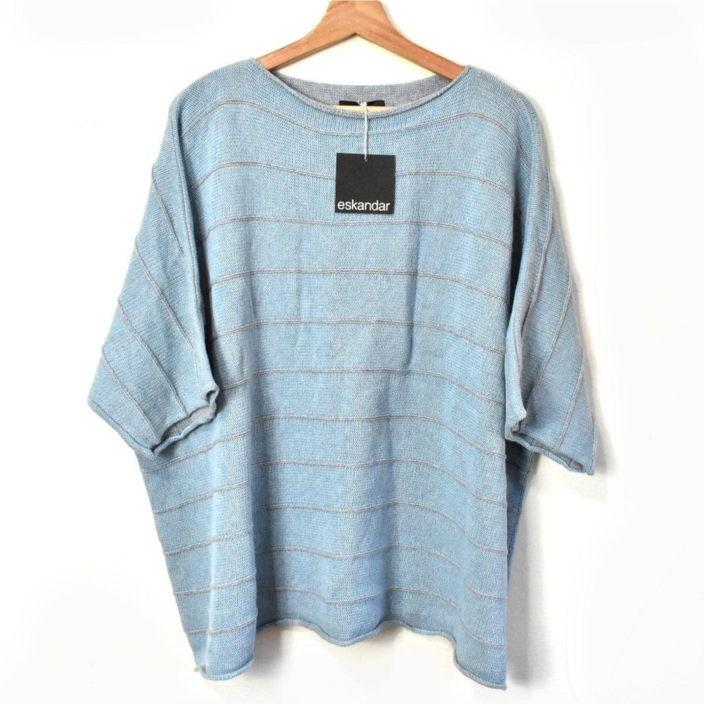 Eskandar $1495 NWT Women Boxy Square Sweater O/S